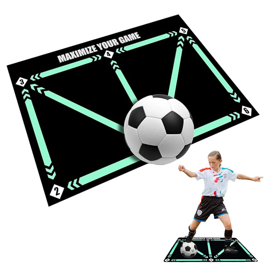 Proberos Kids Football Training Mat 23.6x35.4 inches Soccer Shooting Skill Training with Guild Lines Mat Agility Training Mat Anti-slip Diatom Mud Mat Proberos Kids Football Training Mat 23.6x35.4 inches Soccer Shooting Skill Training with Guild Lines Mat Agility Training Mat Anti-slip Diatom Mud Mat